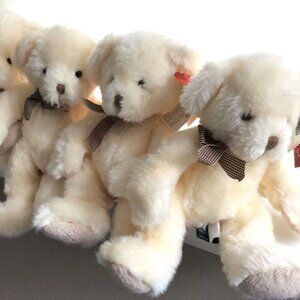 Teddy Bear RUSS BERRIE 12" LILLIAN WHITE NWT Florist Gift Basket, Gift for Baby